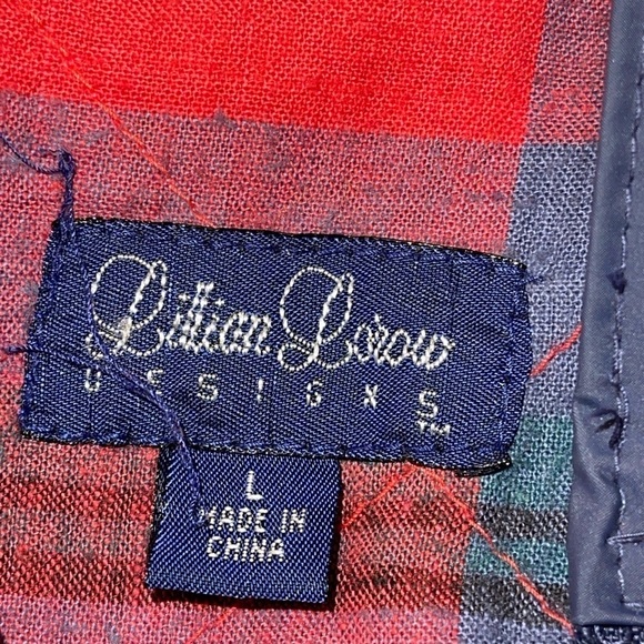 Lillian Lorow Designs Women's Jacket Size L Blue Raincoat Hooded Zip Up Pockets - Picture 8 of 9